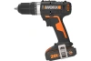Ударная аккумуляторная дрель-шуруповерт WORX WX370